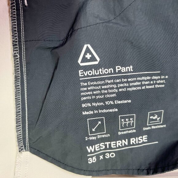 Western Rise Size 35x30 Evolution Pant Beige Nylon - Picture 3 of 13
